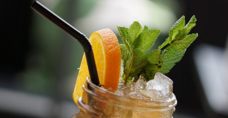 Mason Jar With Beverage